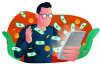 earn money online vector